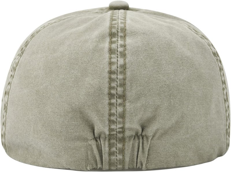 VOBOOM Cotton Washing Flat Cap Cabbie Hat Gatsby Ivy Irish Hunting Newsboy - Image 4